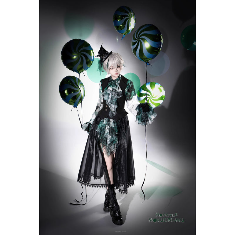 血塗れのお嬢様のヴィクトリアンブラウス - Green[2026年2月下旬-3月下旬発送予定]