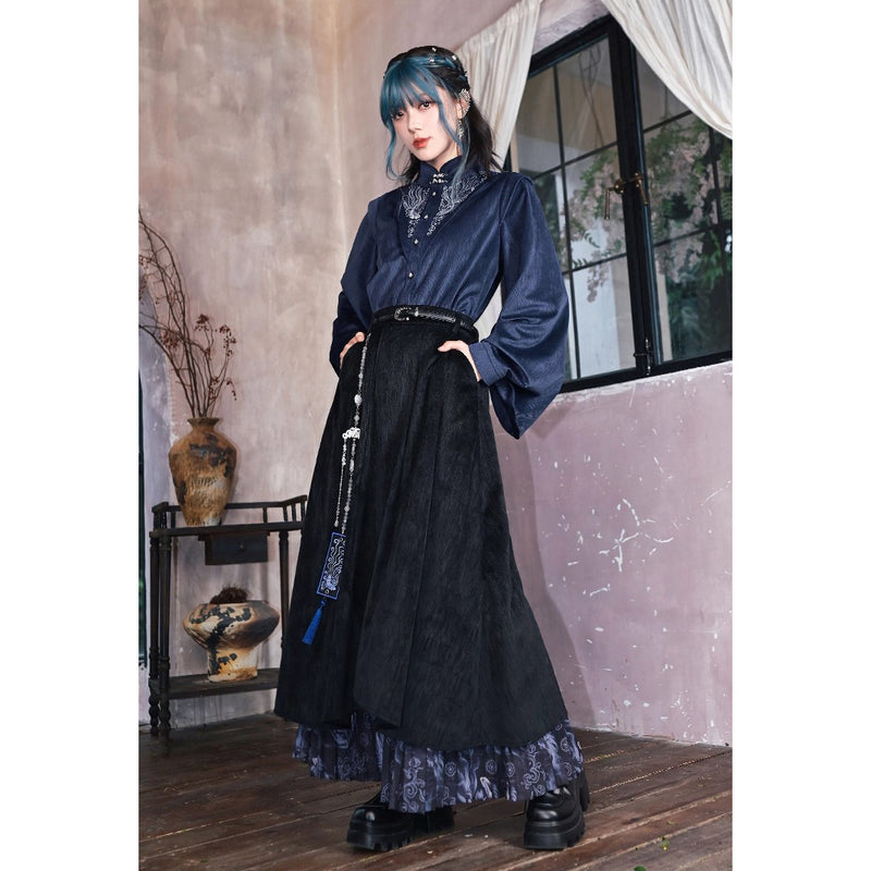 闘魚の挿絵レイヤードスカート