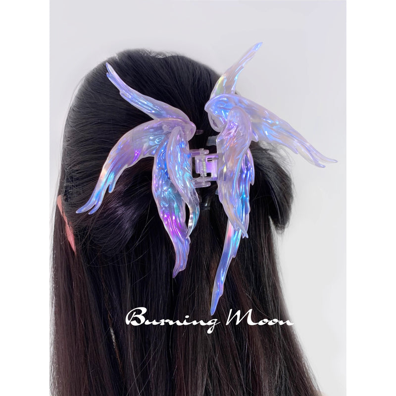 天使の翼のヘアクリップ