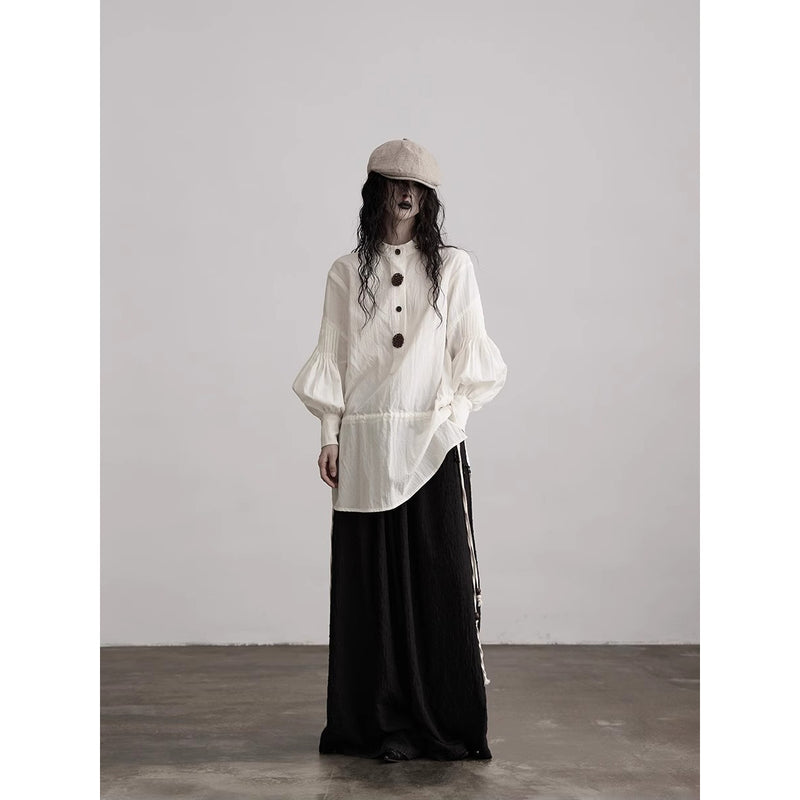 Antique White Classical Blouse