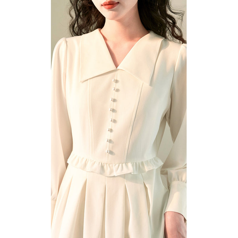 White Moonlight Classic Dress