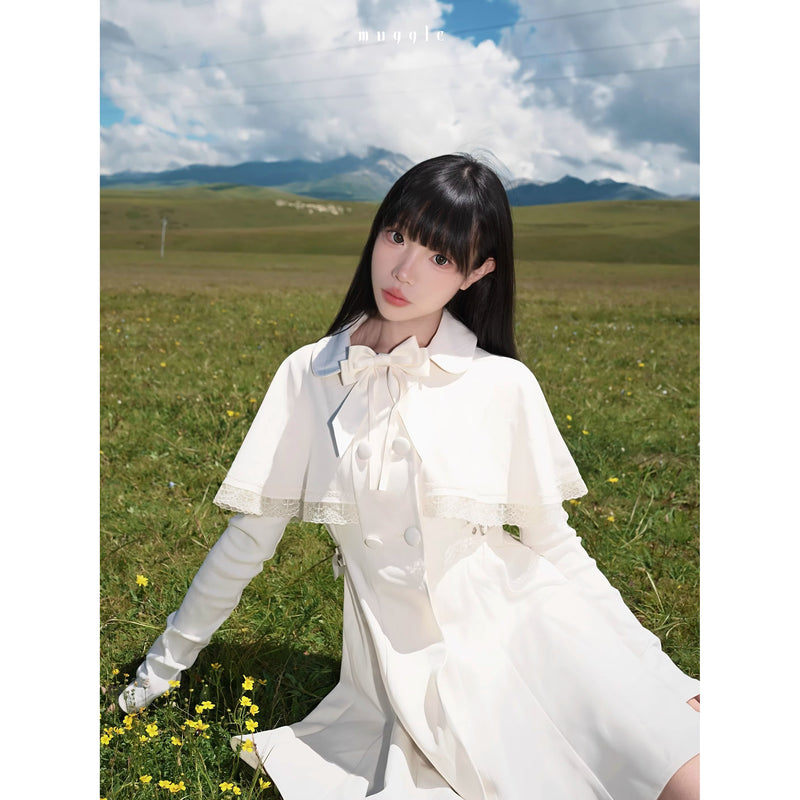 月明かりのお嬢様のケープワンピース
