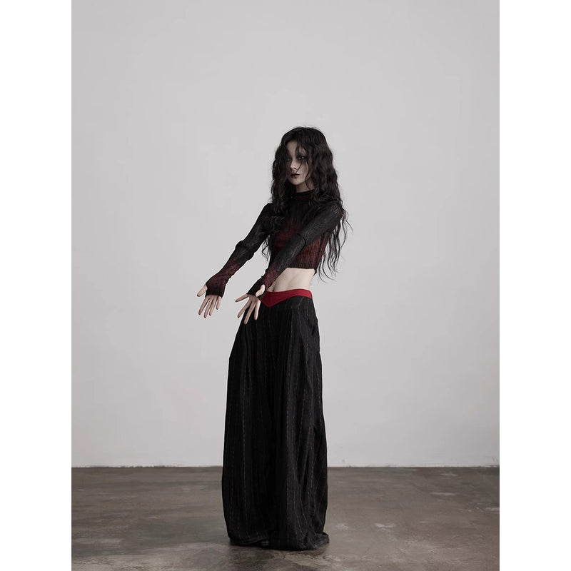 Gothic Gradient Mesh Top