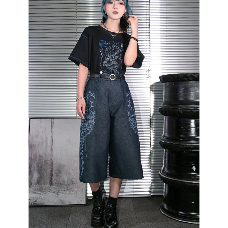 暗夜の海月Tシャツ