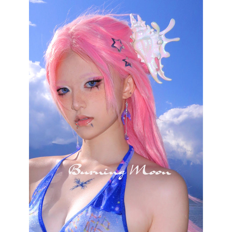 貝殻のヘアクリップ