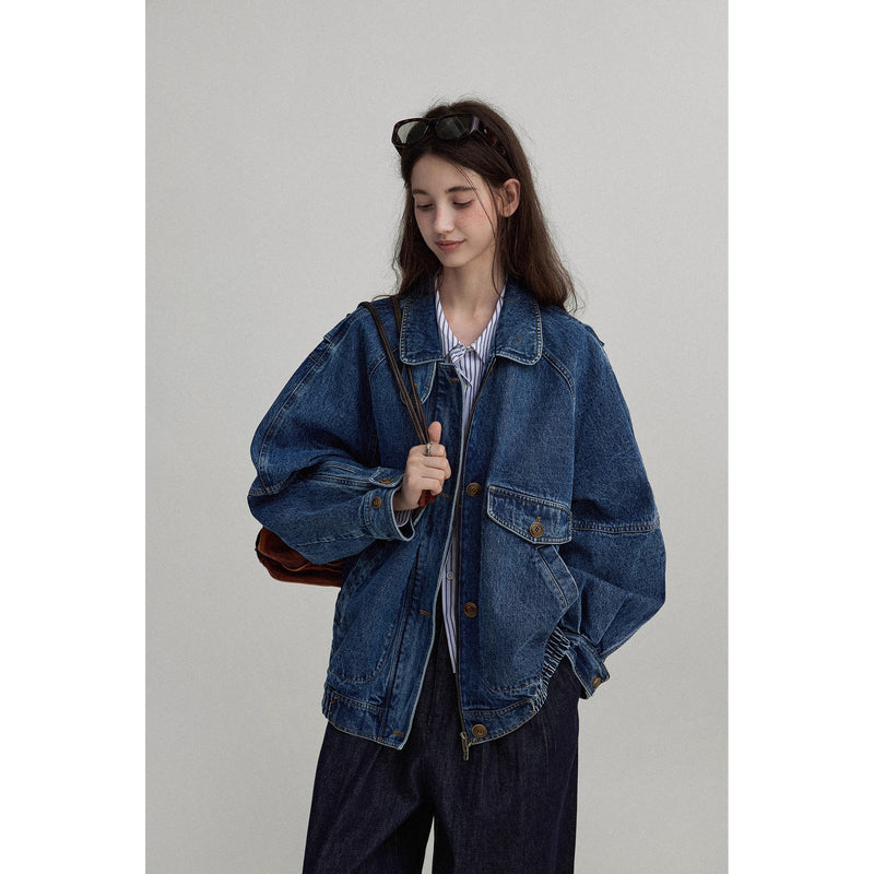 Washed Oversized Denim Jacket