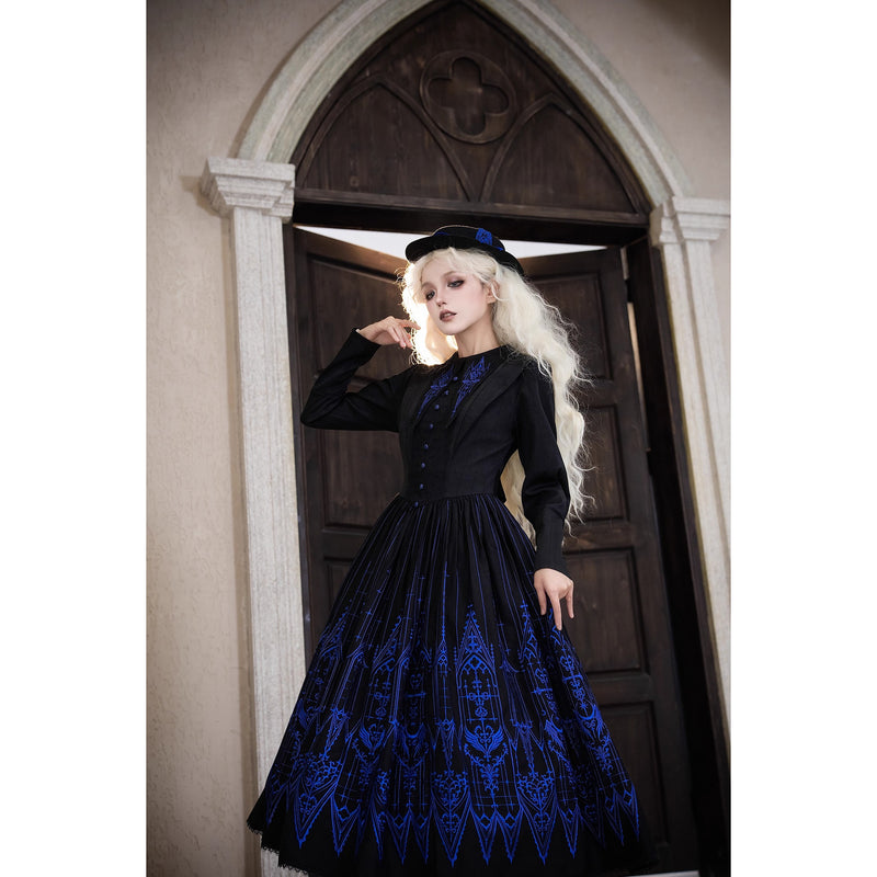 聖堂絵画の刺繍ワンピース[2026年3月下旬-4月下旬発送予定]