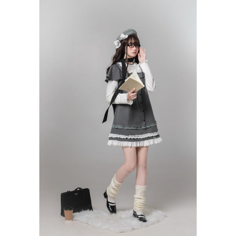 書斎のお嬢様のドッキングワンピース