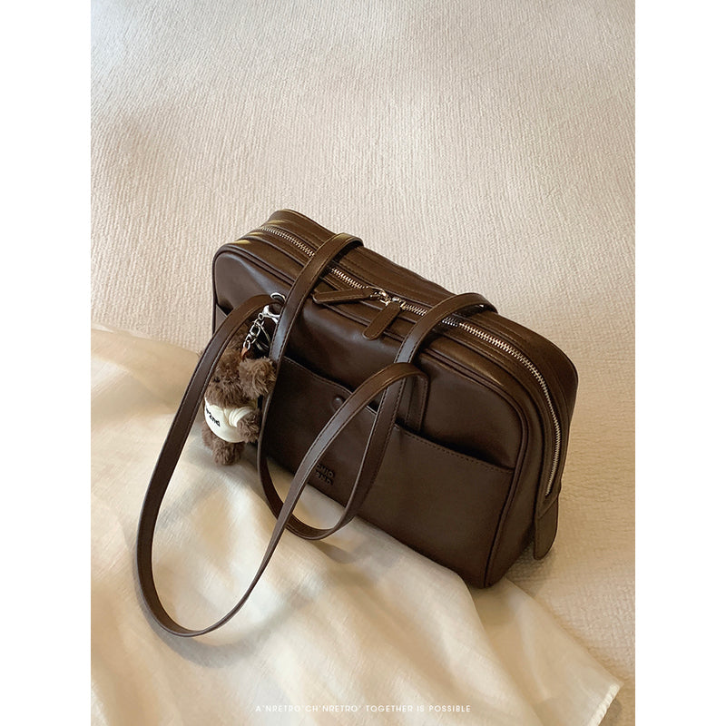 Brown Retro Pillow Bag