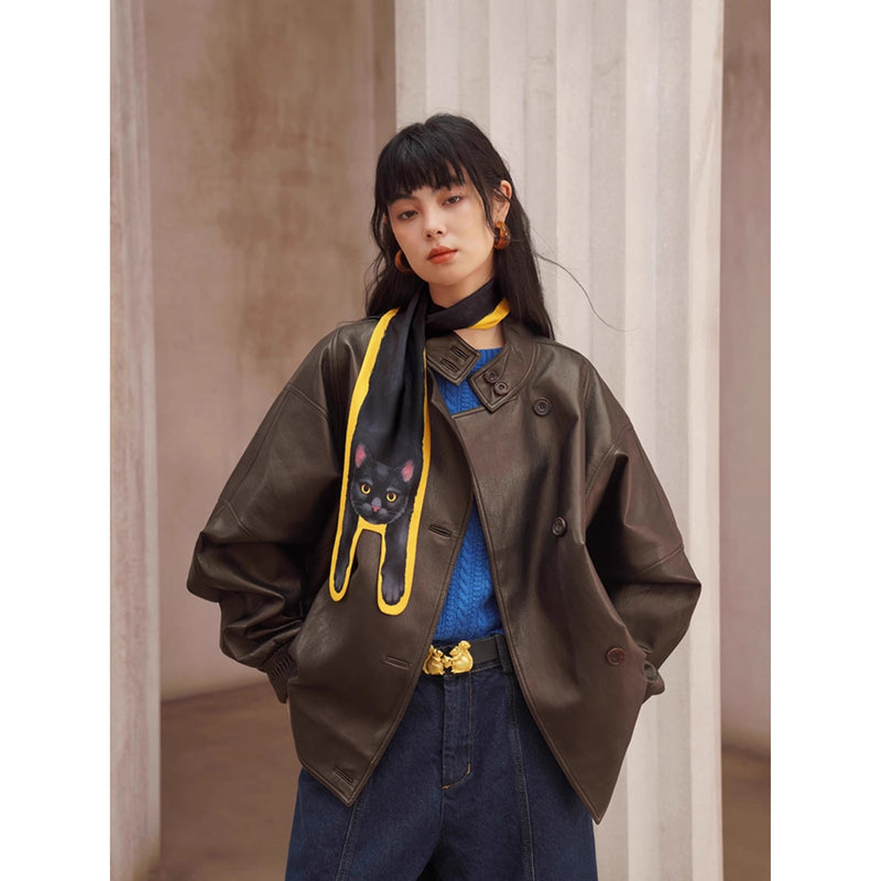 黄金のリスの留め具レザーベルト