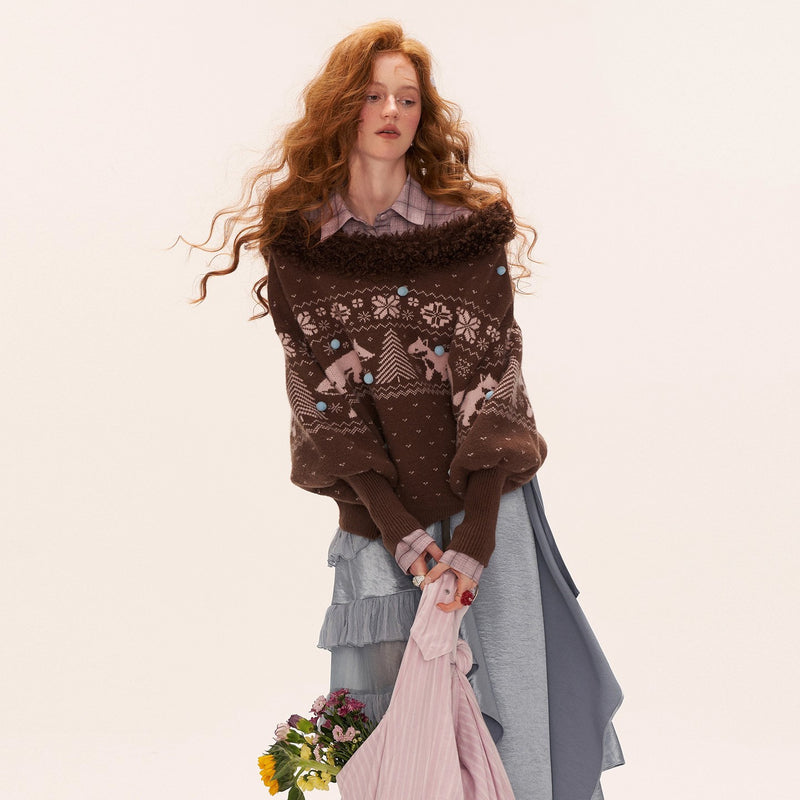 Fair Isle Knit Sweater