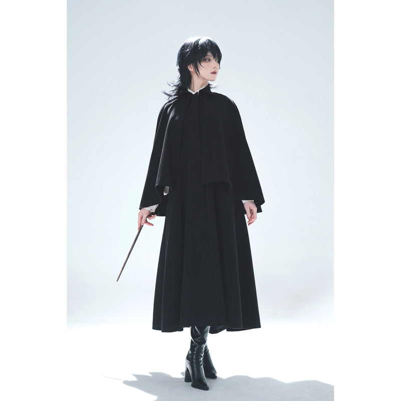 Wizarding World British Cape Long Coat - Black[2025年12月中旬-2026年1月中旬発送予定]