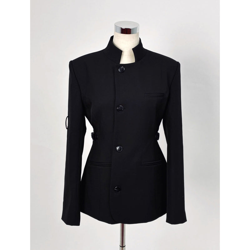 脊椎骨格のゴシックジャケット（スタンドカラー）