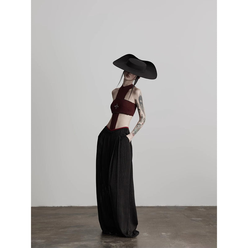 Darkness Cross Off-Shoulder Bodysuit