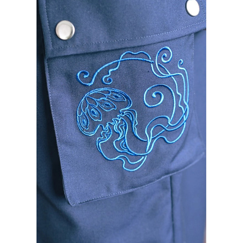 海月の刺繍ワークプリーツスカート