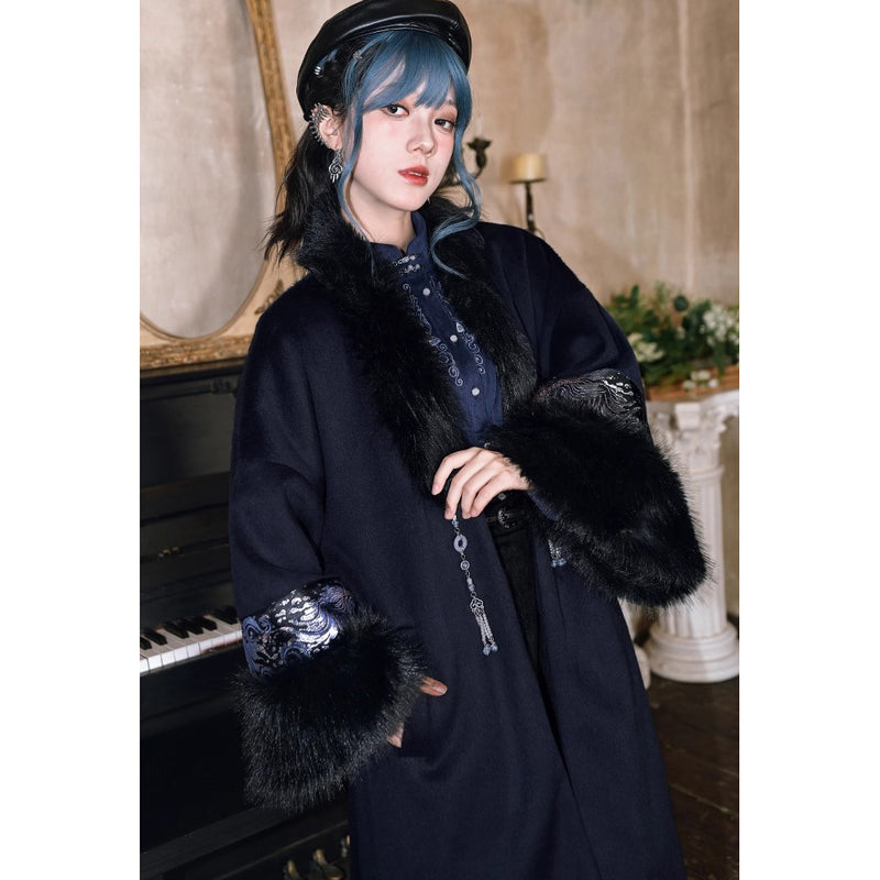 闘魚の挿絵ファーロングコート