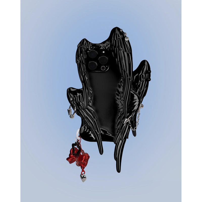 Six Winged Angel iPhone Case - Black