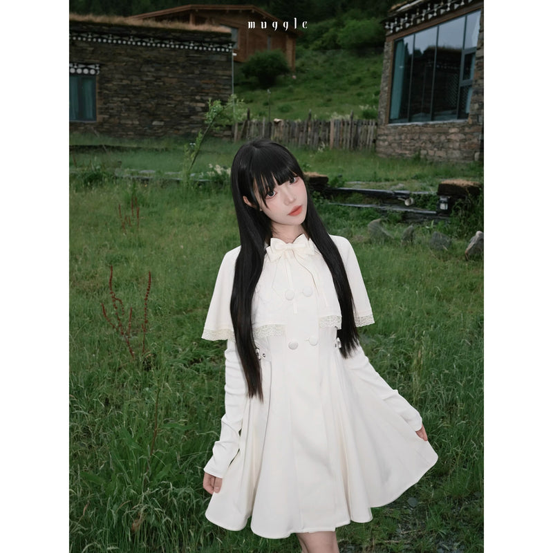 月明かりのお嬢様のケープワンピース