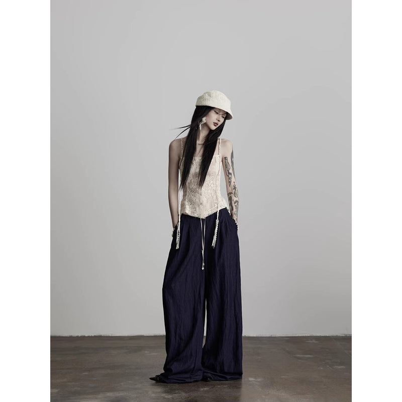 Dark Navy Wide Pants