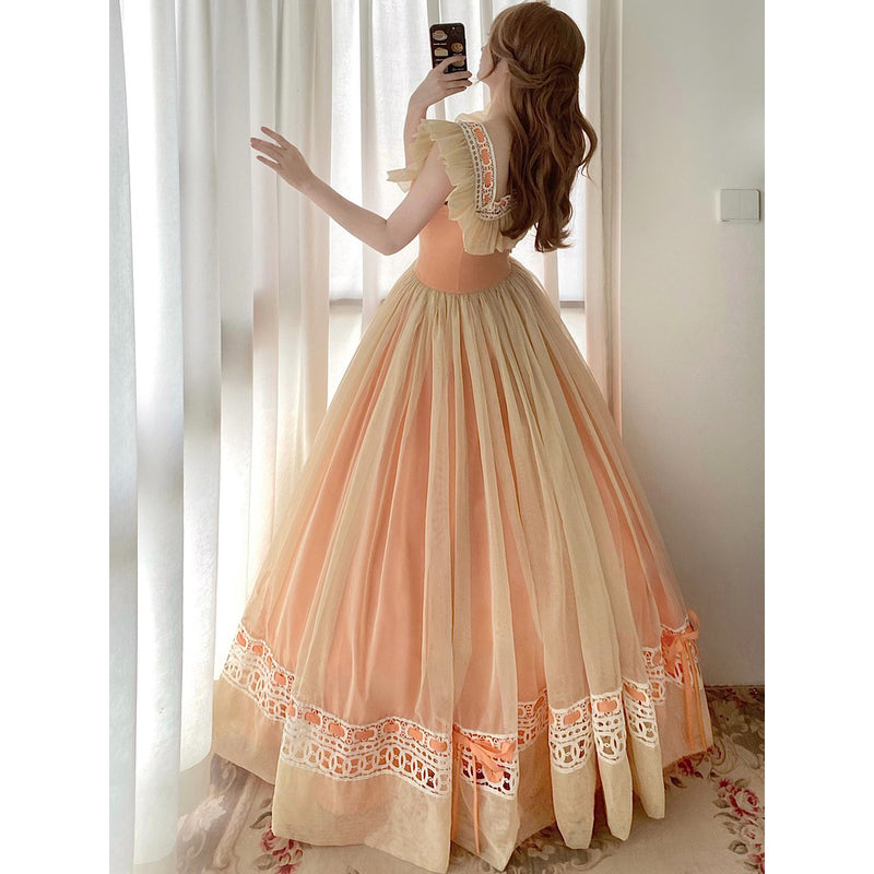 Orange Whisper Vintage Tulle Dress[2025年9月上旬-9月下旬発送予定]