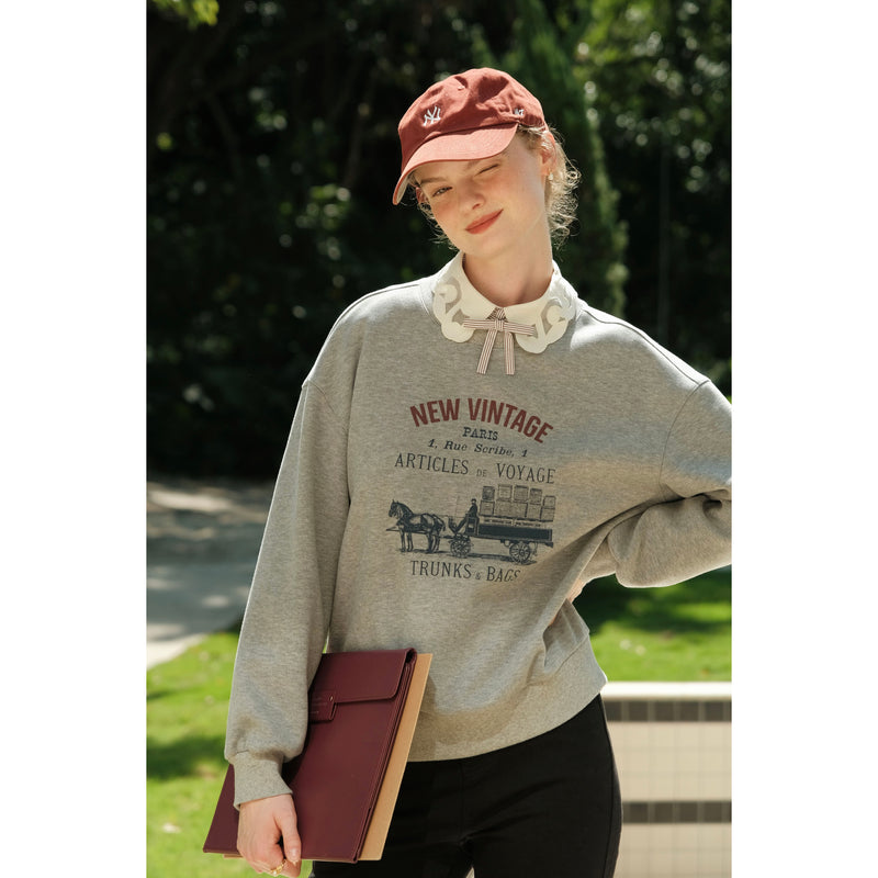 Striped Blouse with Embroidered Collar