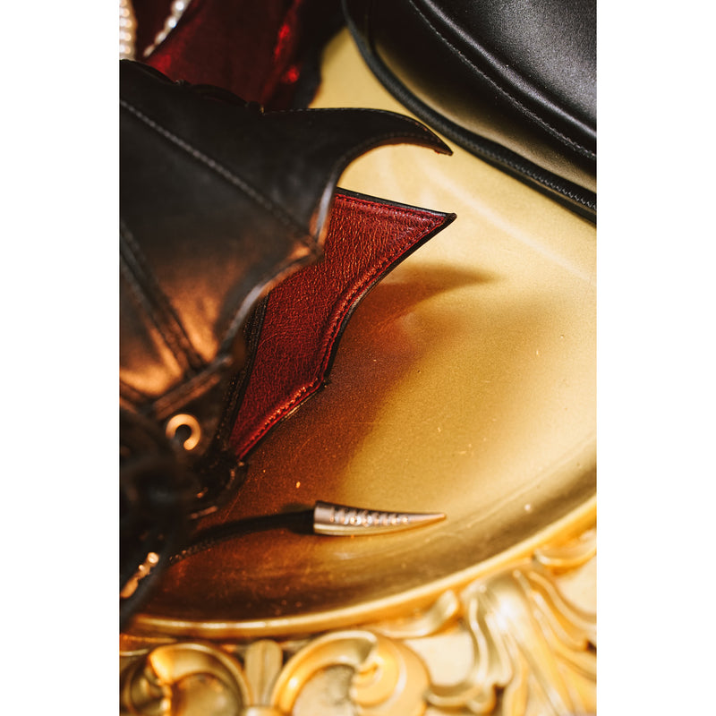 Vampire Lace-up Heeled Shoes - White[2025年11月上旬-11月下旬発送予定]