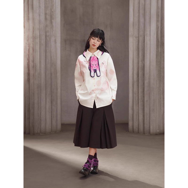 豹の挿絵ネッカチーフ