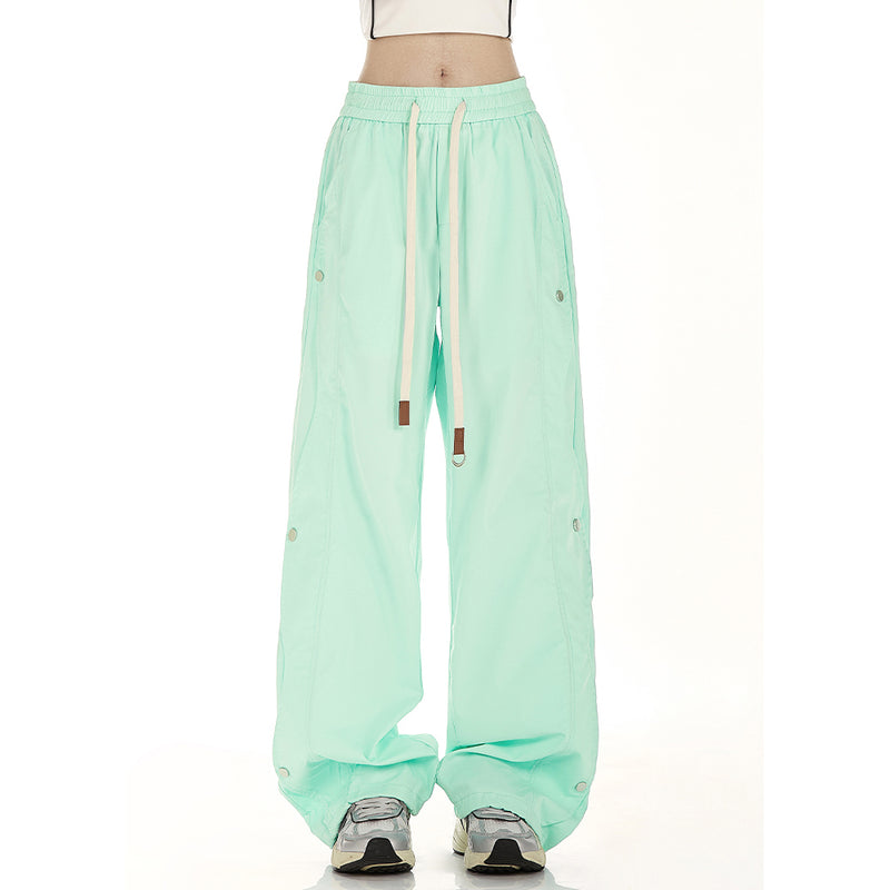 Casual Studded Wide Pants