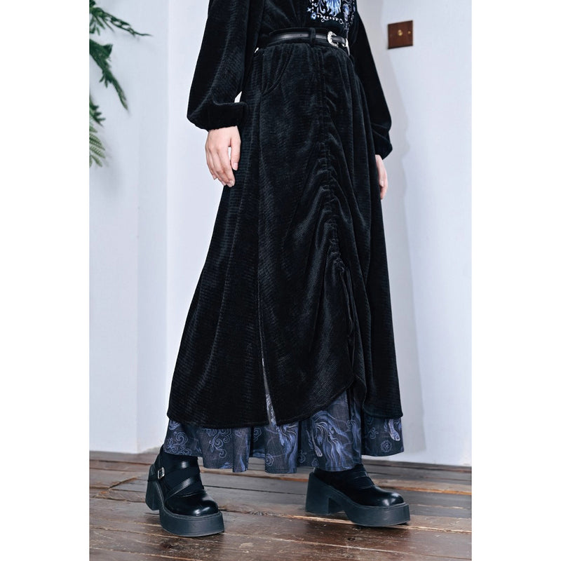 闘魚の挿絵ベルベットスカート