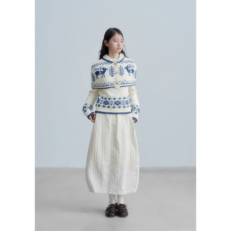 Nordic Knit Cape and Sweater