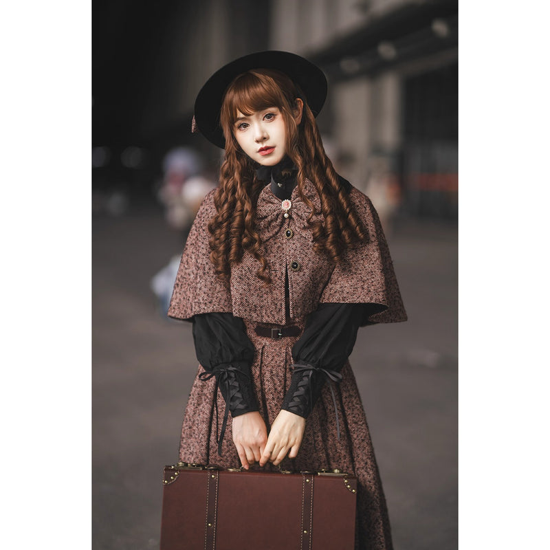 伯爵令嬢のジャンパースカートとケープ - Brown[2026年2月上旬-3月下旬発送予定]
