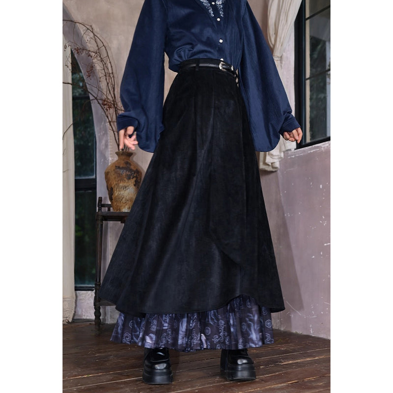 闘魚の挿絵レイヤードスカート