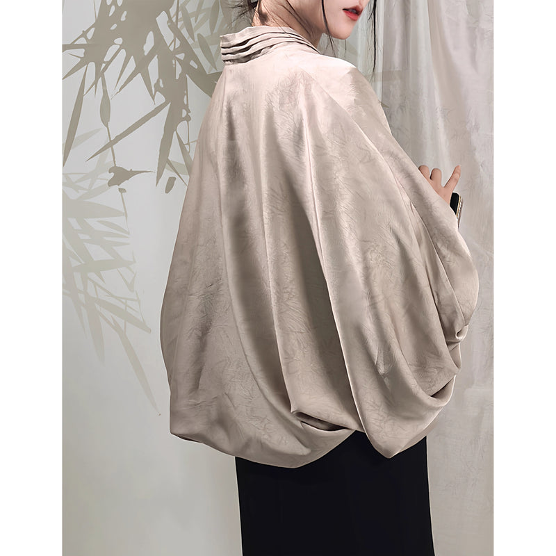 幽玄の竹林のバルーンスリーブブラウス