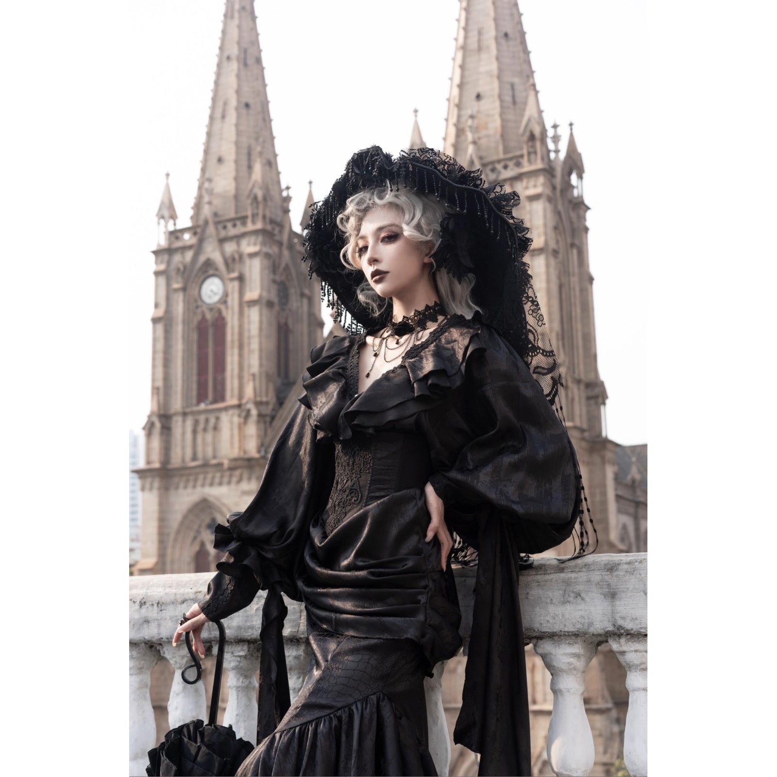 伯爵令嬢のコルセットマーメイドスカート - Black[2026年4月中旬-5月