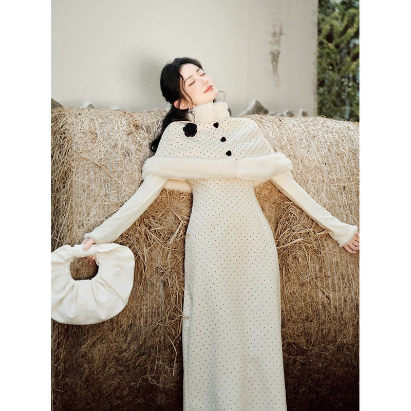 Polka Dot Cape and Dress