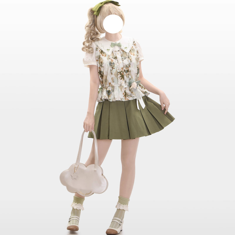 Afternoon Tea Time Cat Frill Vest[2026年1月上旬-1月下旬発送予定]