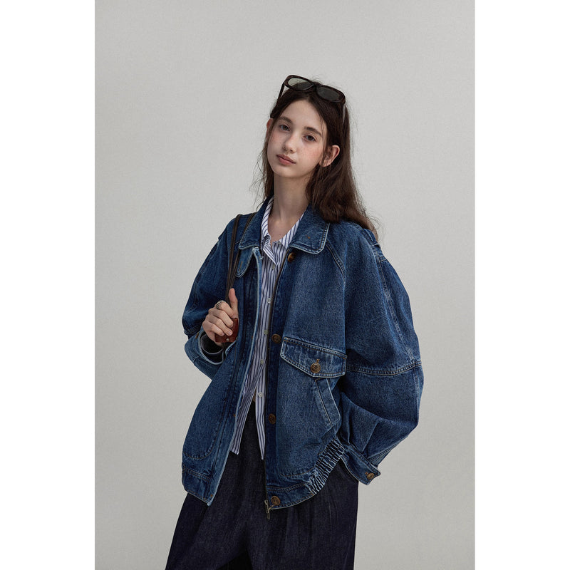 Washed Oversized Denim Jacket