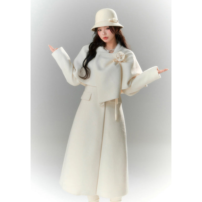 Movie Actress's Cape Long Coat