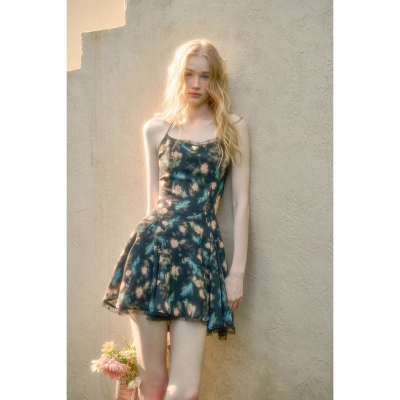 Fantasy Night Flower Camisole Dress