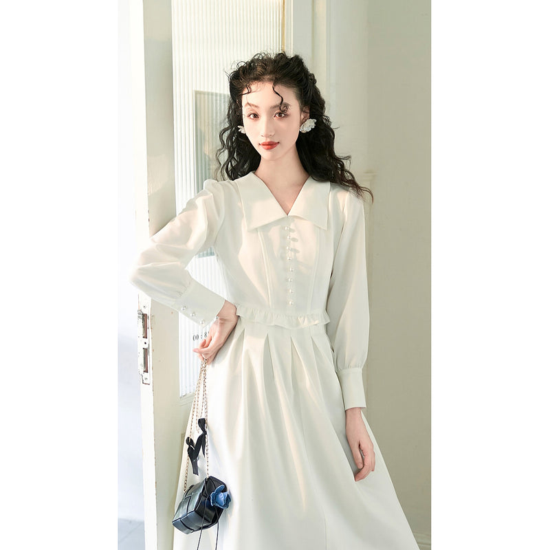 White Moonlight Classic Dress