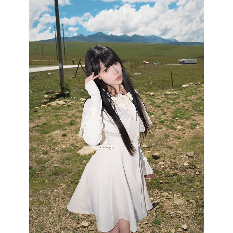 月明かりのお嬢様のケープワンピース