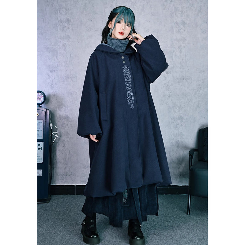 海月の刺繍リボンパネルスカート