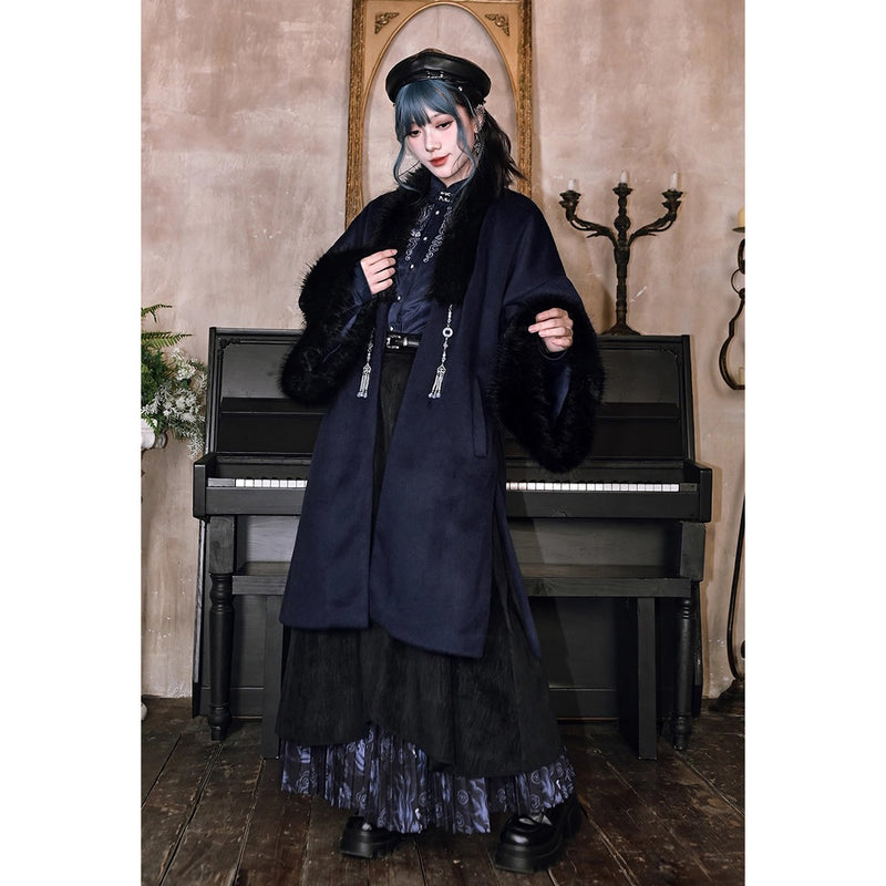 闘魚の挿絵ファーロングコート