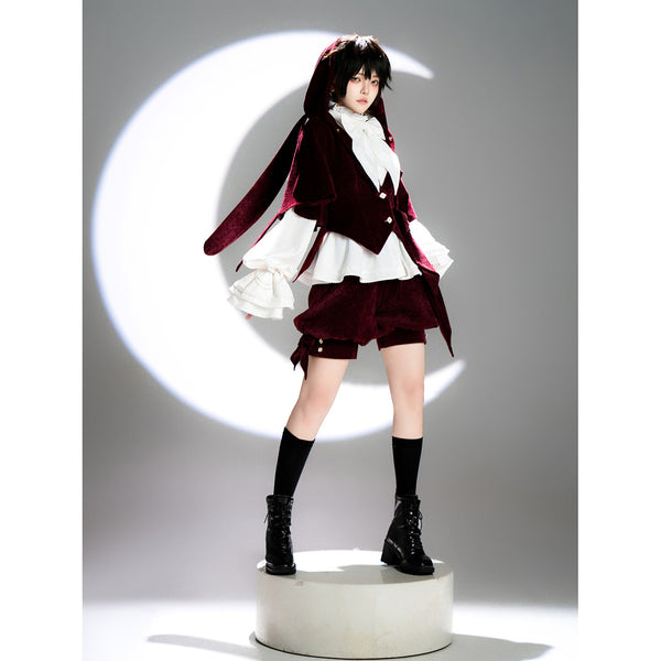 赤兎の貴公子のフードジャケットとベストとハーフパンツ[2025年9月上旬-9月下旬発送予定]