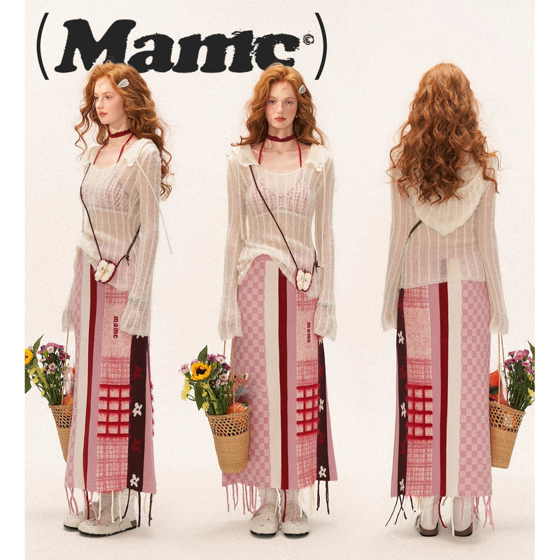 Milky White Hoodie Knit Top