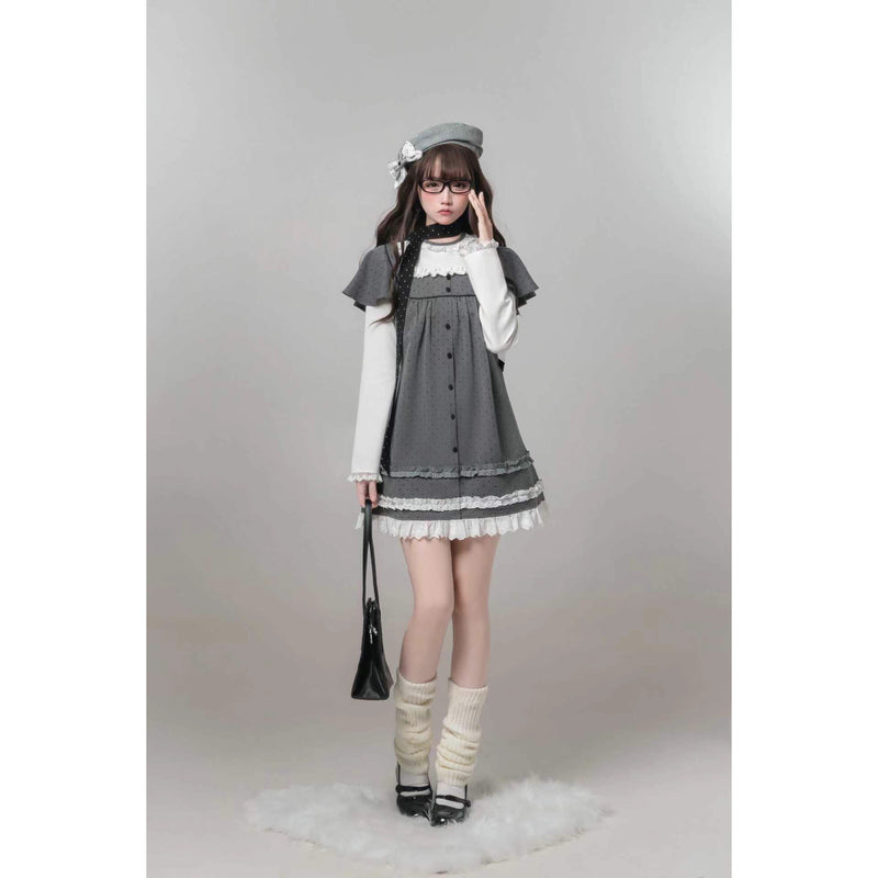 書斎のお嬢様のドッキングワンピース