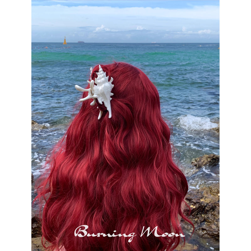 貝殻のヘアクリップ