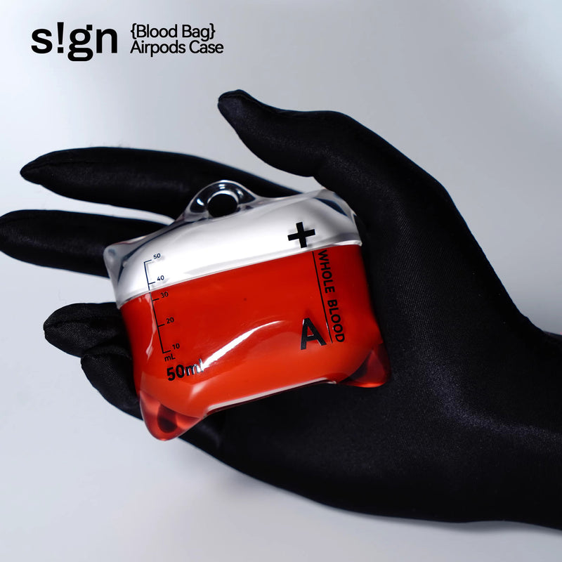 血液パック AirPods Case - Red