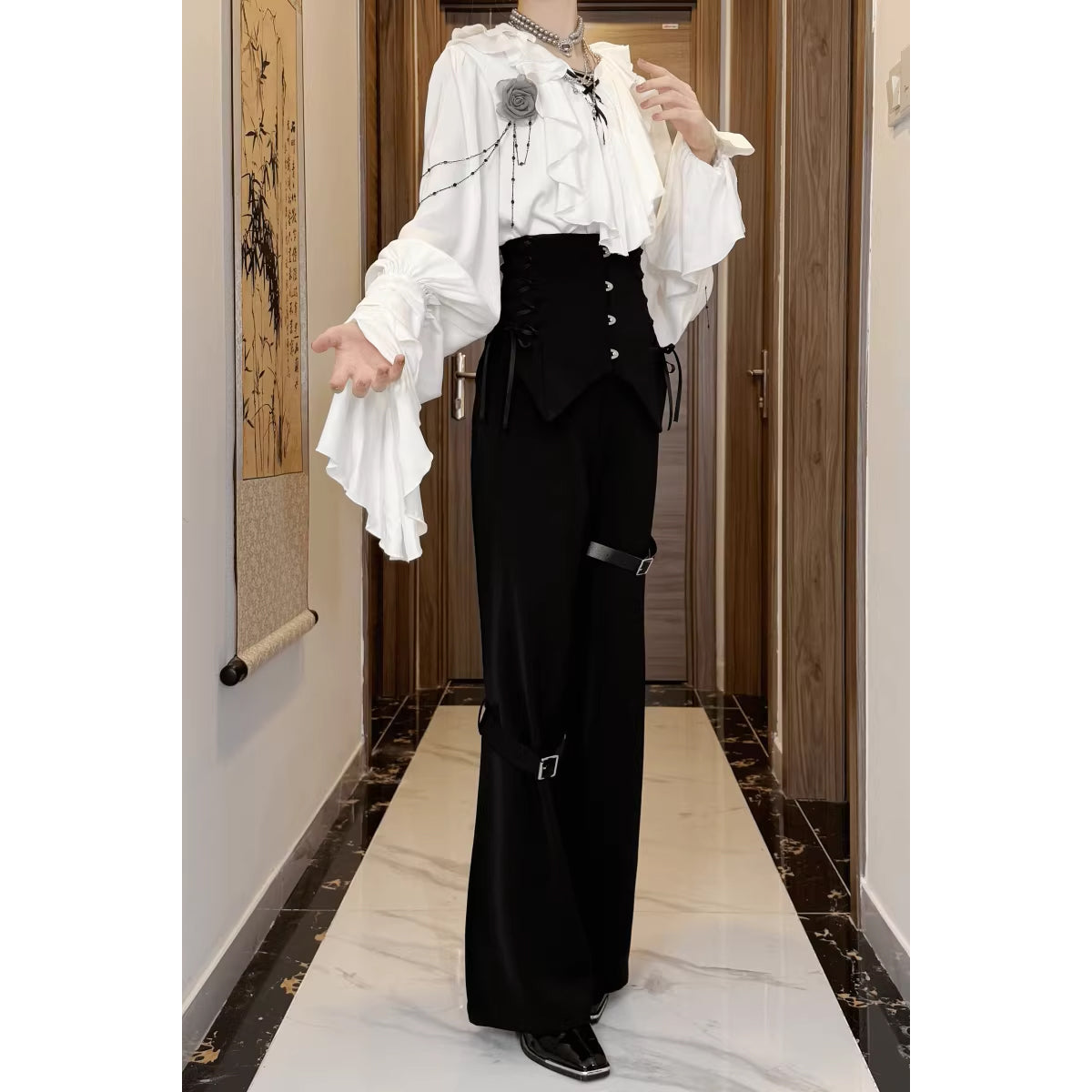 貴族のお嬢様のコルセットパンツ - Black[2026年5月中旬-6月上旬発送