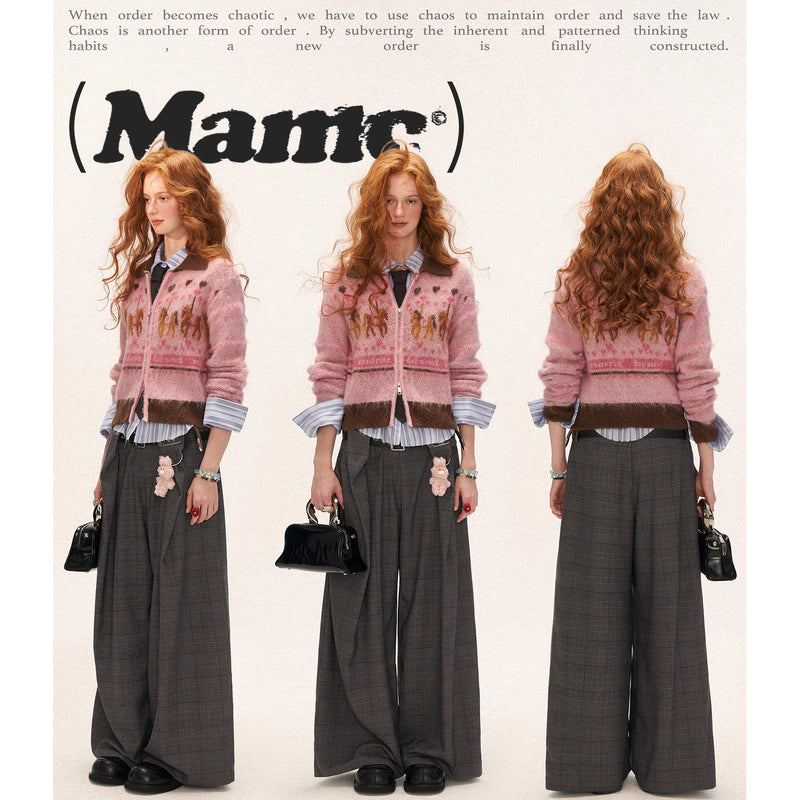 Merry-Go-Round Zip-up Knit Cardigan